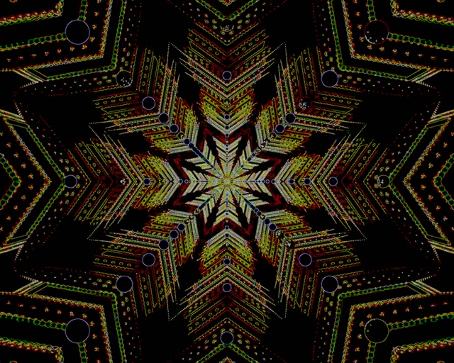 Terowongan Neon Bintang Kaleidoscope 5:4 industrial 60fps Screensaver Vj Loop