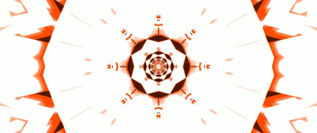 Terowongan Neon Kaleidoscope Merah 2.39:1 Cinemascope 60fps Screensaver Vj Loop