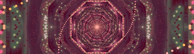 Terowongan Neon Pink Screensaver 32:9 Super Ultrawide 60fps VJ Loop