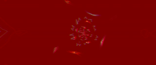 Terowongan Neon Ledakan Kaleidoskop Fraktal VJ Loop 2.39:1 Cinemascope 60fps Screensaver