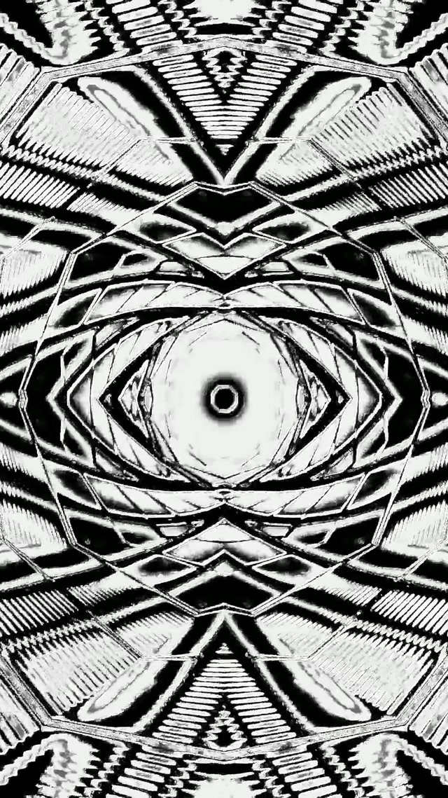 Terowongan Neon Hitam Putih Mata Vortex Screensaver 60fps 9:16 Reels Vj Loop