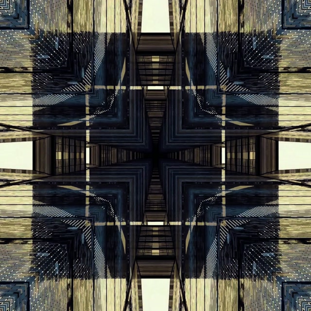 Terowongan Neon Grid Salib Cermin VJLoops 1:1 Square 60fps Screensaver