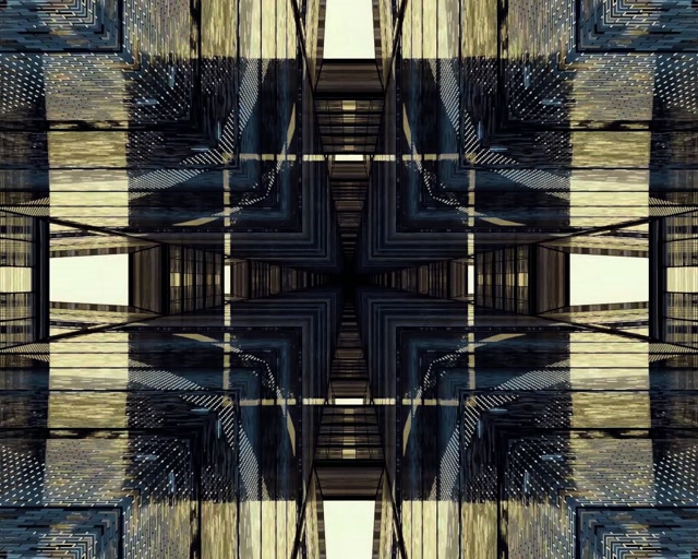 VJLoops terowongan neon grid salib cermin 5:4 industrial 60fps screensaver