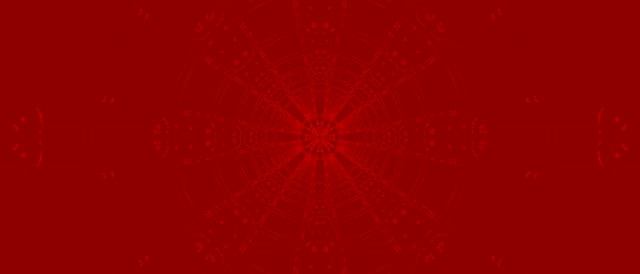 Terowongan Neon Merah Mandala Kepingan Salju VJLoops 21:9 Ultrawide 60fps Screensaver