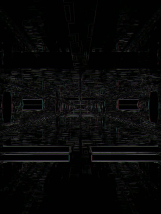 Neon Tunnel Glitch Grid VJ Loop 3:4 iPad Portrait 60fps Screensaver