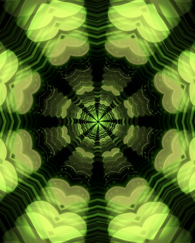 Neon Tunnel Pulsating Kaleidoscope Loop 4:5 Instagram 60fps Screensaver