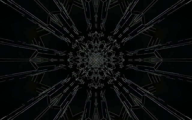 Terowongan Neon Geometris Gelap Screensaver 60fps 16:10 MacBook VJ Loop