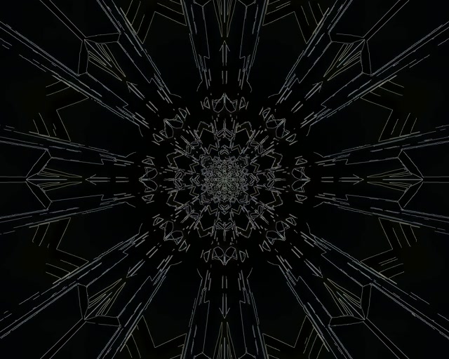 Terowongan Neon Gelap Geometris Screensaver 5:4 Industrial 60fps VJ Loop