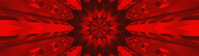 Terowongan Neon Merah Kaleidoskop Screensaver 32:9 Super Ultrawide 60fps VJ Loop