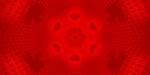 Terowongan Neon Merah Heksagon Vortex VJLoops 2:1 Univisium 60fps Screensaver