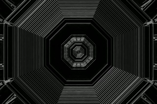 Terowongan Neon Vortex Segi Delapan Vj Loop 3:2 Surface 60fps Screensaver