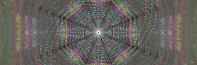 Pulsating Hexagon Neon Tunnel | 3:1 Triple Wide | 60fps VJ Loop Screensaver