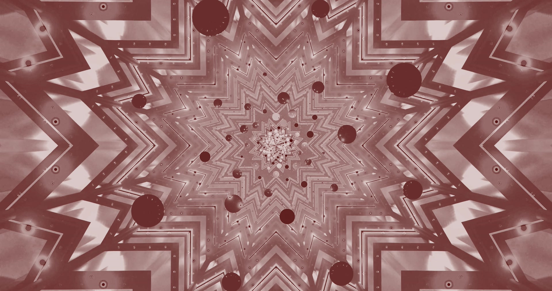 Terowongan Neon Kaleidoskop Merah 4k UHD 60fps VJLoops screensaver pc