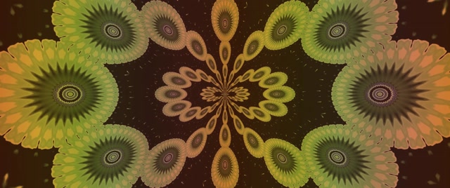 Fractal Mandala Neon Tunnel VJ Loop 2.39:1 Cinemascope 60fps Screensaver