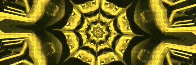 Neon Tunnel Kaleidoscope Vortex 3:1 Triple Wide 60fps Screensaver Loop