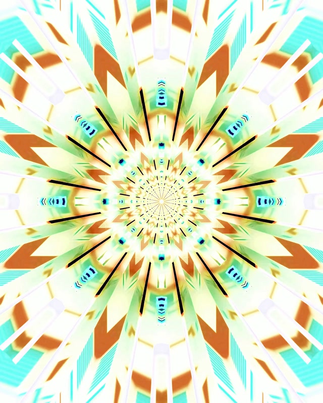 Terowongan Neon Kaleidoskop Star Burst VJ Loop 4:5 Instagram 60fps Screensaver