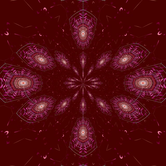 Pulsating Hexagon Neon Tunnel VJ Loop 1:1 Square 60fps Screensaver