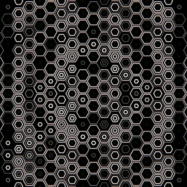 1:1 Square | 60fps Honeycomb Hexagonal Pattern Screensaver VJ Loop Background
