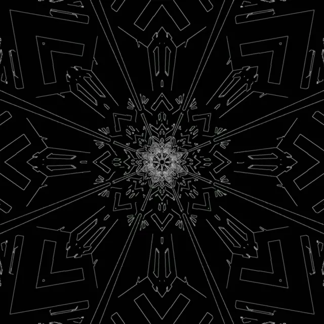 1:1 Square | 60fps Neon Tunnel Screensaver - Pulsating Hexagon Grid VJ Visual