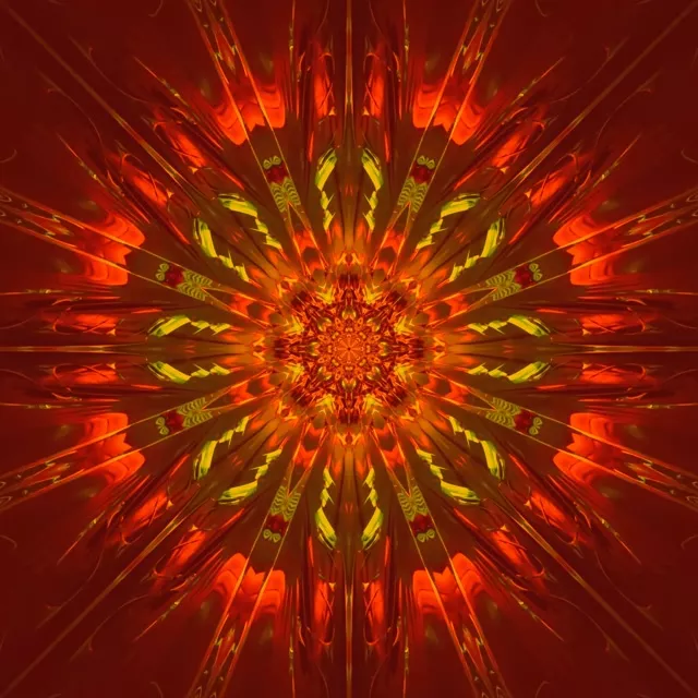 1:1 Quadrat 60fps Túnel de Neó de Mandala de Rajos Radials Protector de Pantalla Animació VJ