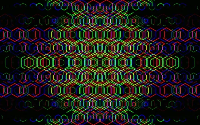 16:10 MacBook | Colorful geometric 60fps screensaver live display