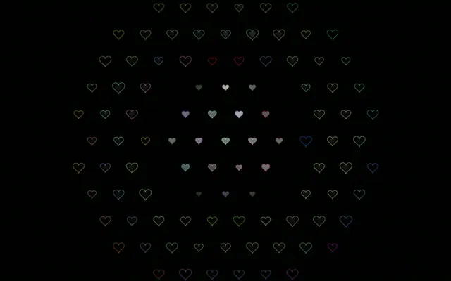 16:10 MacBook | Hearts Animation 60fps Screensaver VJ Background
