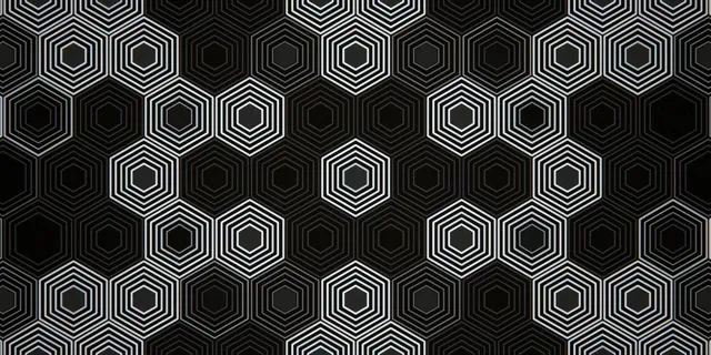 2:1 Univisium | 60fps Hexagon Pattern Screensaver VJ Motion Background