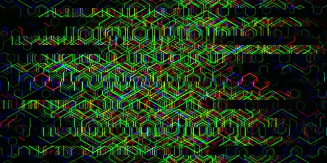 2:1 Univisium 60fps Neon Isometric Hexagons Streaming Screensaver VJ Loop