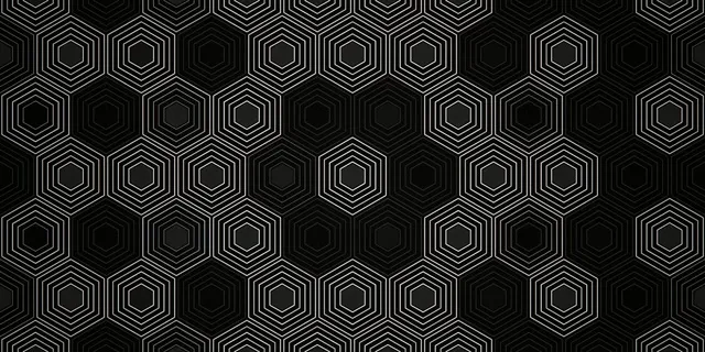 2:1 Univisium | Geometric Hexagon Pattern 60fps Screensaver VJ Loop