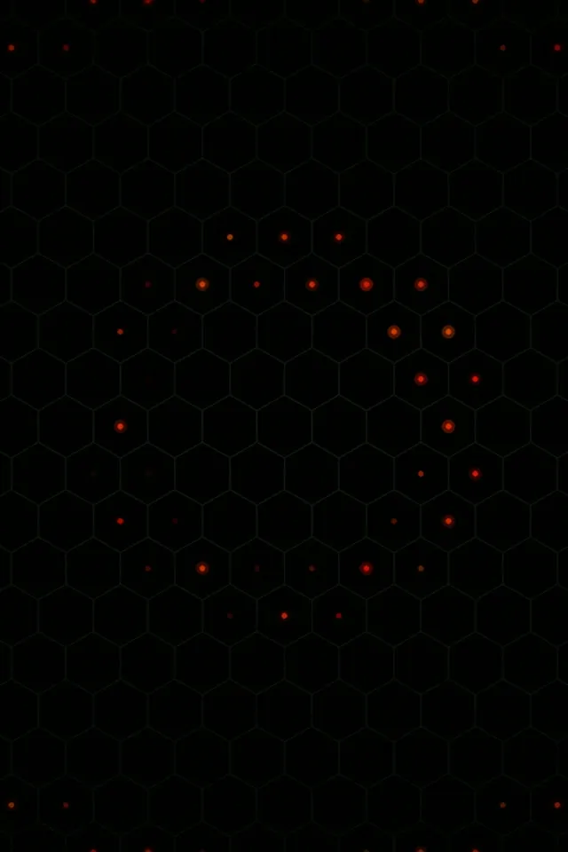 2:3 Photo | Abstract Red Tech Hexagons 60fps Screensaver Loop