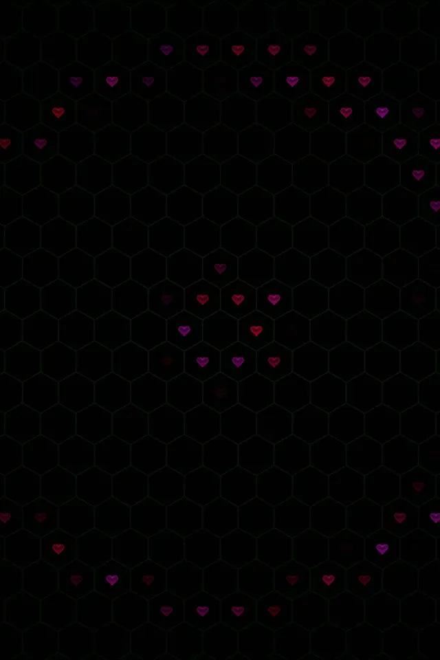 2:3 Photo Portrait | 60fps Animated Hearts Network Motion Background Screensaver VJ