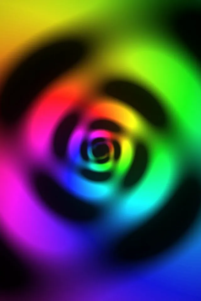 2:3 Photo Portrait | 60fps Screensaver | Colorful Spiral Vortex VJ Loop