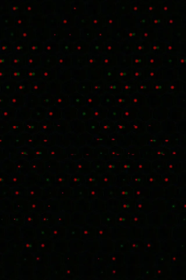2:3 Photo Portrait | 60fps Screensaver VJ Loop - Red Green Particle Animation