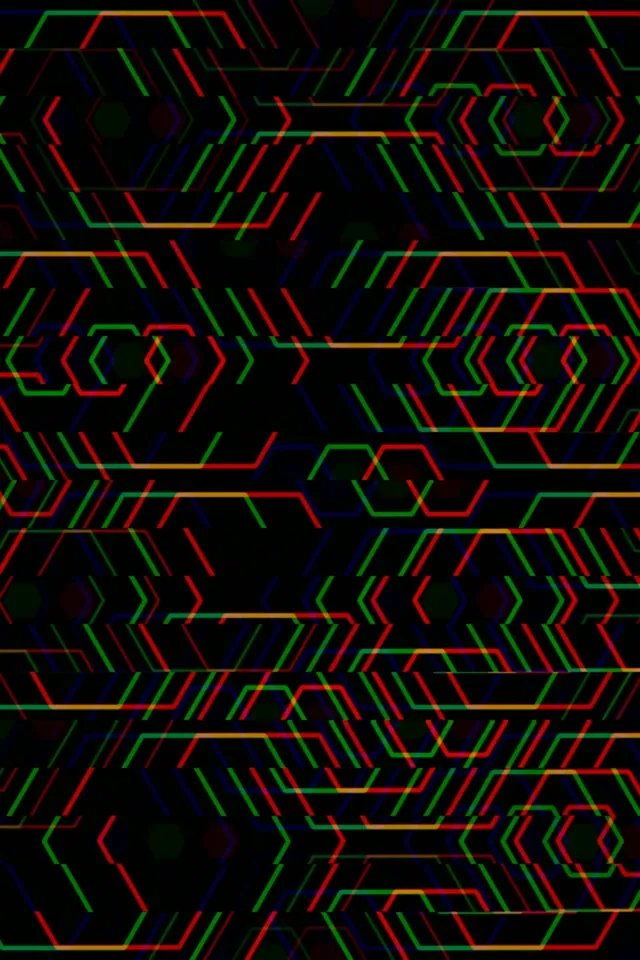 2:3 Photo Portrait | Geometric pattern lines 60fps screensaver motion