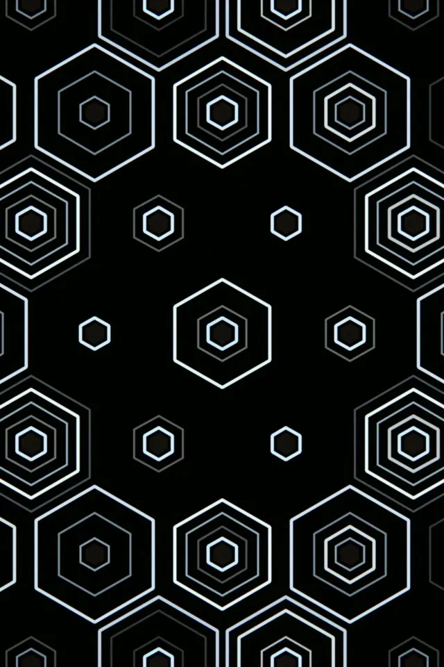 2:3 Photo Portrait | Hexagon 60fps Motion Screensaver VJ Loop