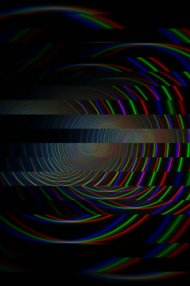 2:3 Photo Portrait | Neon Light Tunnel 60fps Screensaver Loop