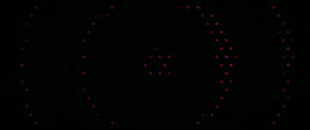 2.39:1 Cinemascope | 60fps Animated Hearts Network Motion Background Screensaver