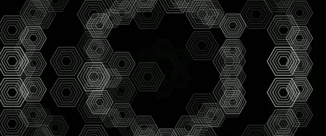 2.39:1 Cinemascope | 60fps Hexagonal Geometric Screensaver Loop