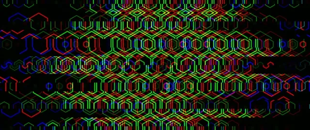 2.39:1 Cinemascope | 60fps Neon Hexagon Matrix VJ Loop Screensaver