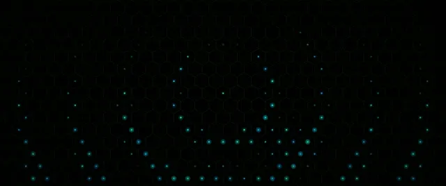 2.39:1 Cinemascope | Hexagon network 60fps screensaver VJ visual loop