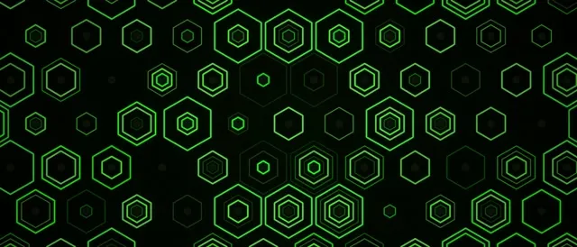 21:9 Ultrawide 60fps Screensaver | Neon Green Hexagon Grid VJ Loop