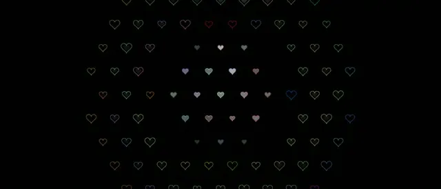 21:9 Ultrawide | Colorful Hearts 60fps Screensaver VJ Loop