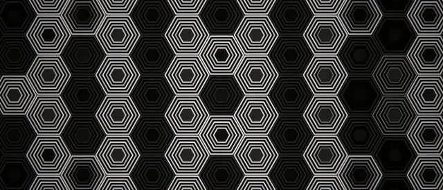21:9 Ultrawide | Hexagonal Geometric 60fps Motion Screensaver VJ Loop