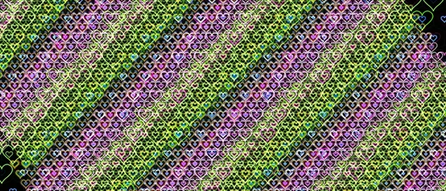 21:9 Ultrawide | Neon Heart 60fps Motion Background Screensaver Loop