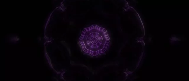 21:9 Ultrawide Neon Tunnel Purple Hexagon VJ Loop 60fps Screensaver