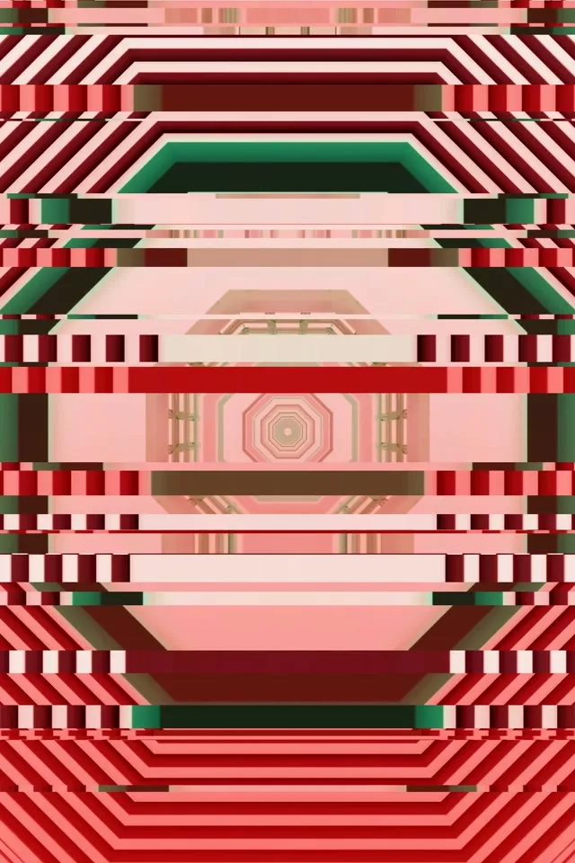 2:3 Portrait Neon Tunnel VJ Loop 60fps Geometric Screensaver