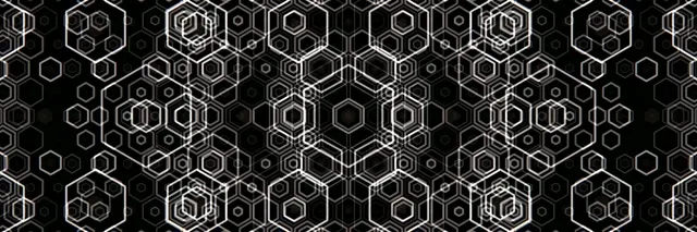 3:1 Triple Wide | 60fps Hexagonal Motion Background Screensaver