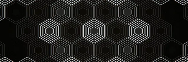 3:1 Triple Wide | Hexagon Motion Lights 60fps Screensaver Loop