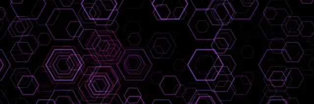 3:1 Triple Wide | Neon Hexagon Motion Background 60fps Screensaver VJ Loop