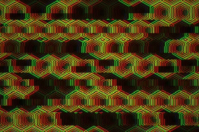3:2 Surface | 60fps Neon Geometric Hexagon VJ Screensaver Motion Loop